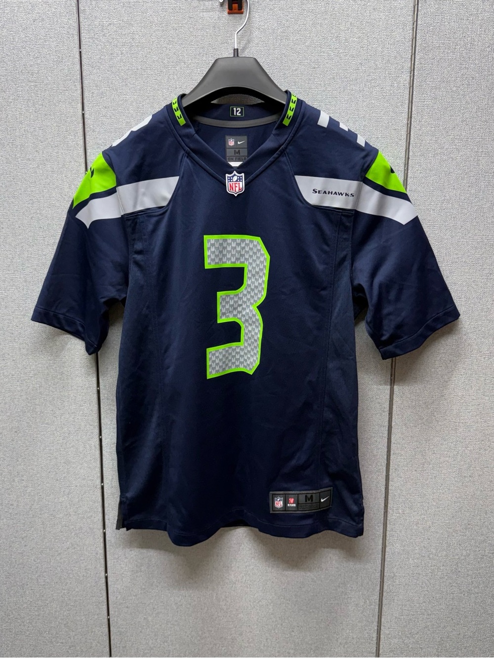 Nike Seattle Seahawks Navy & Neon Green Jersey #3